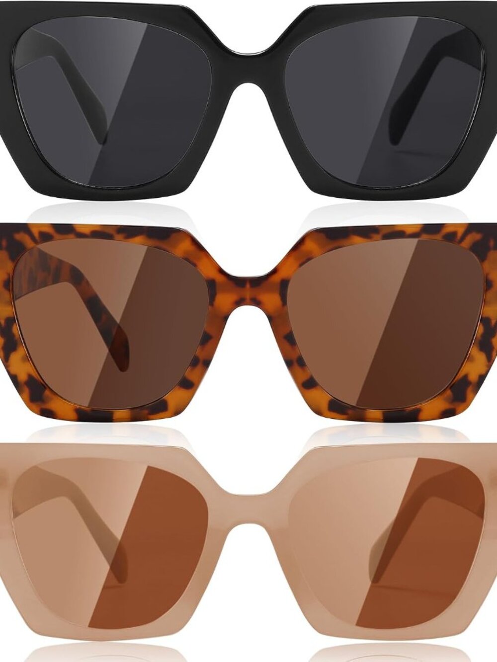 Fashion-Forward Multicolor Cat Eye Sunglasses with UV Protection - Perfect Gift
